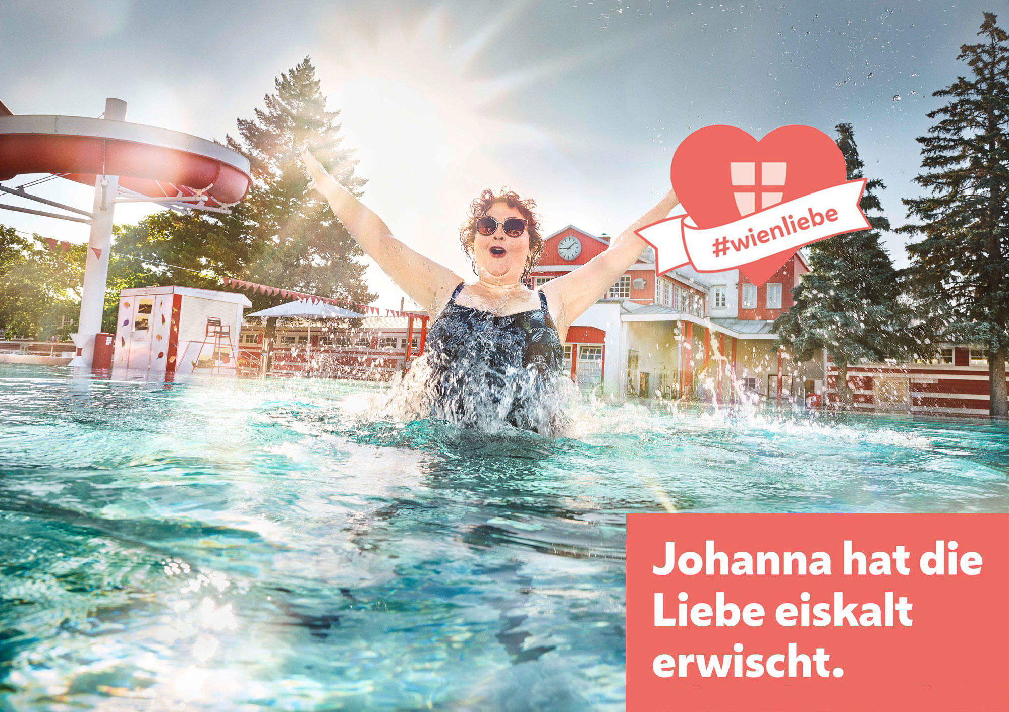 Stadt Wien Sommerkampagne 2021 - Kongressbad - Foto Joachim Haslinger